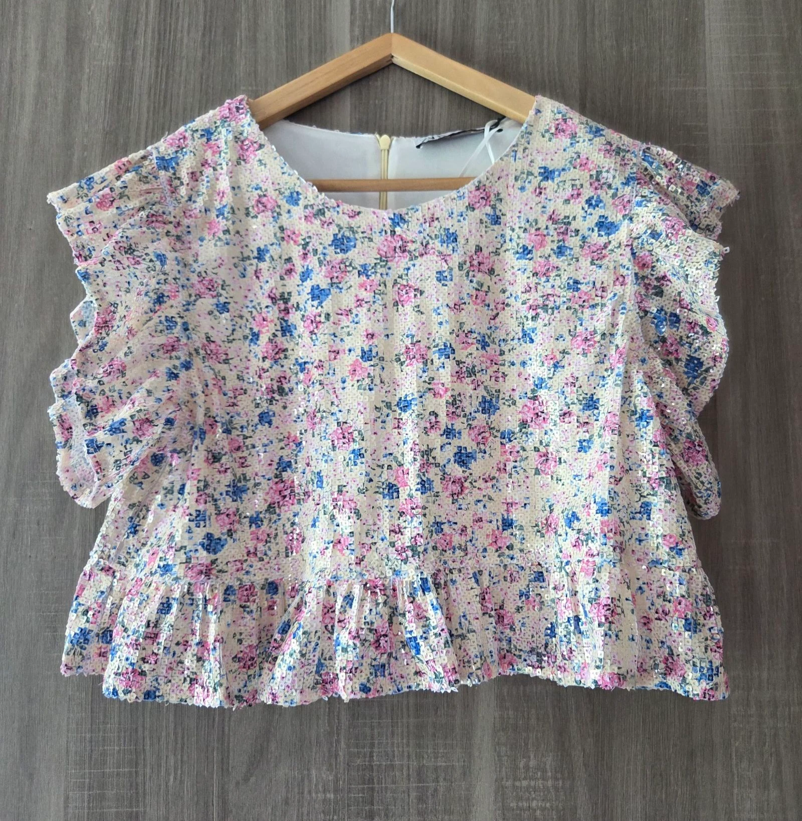 Tee sequins zara 